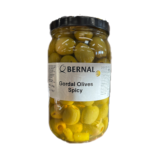 GORDAL PITTED SPICY OLIVES 1KG