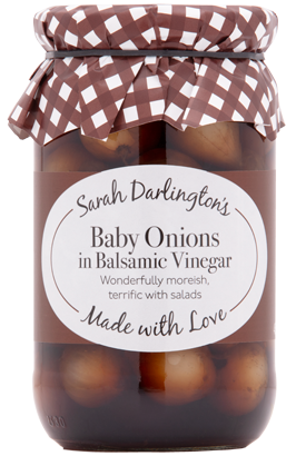 BABY ONIONS IN BALSAMIC VINEGAR - SARAH DARLINGTON 450G