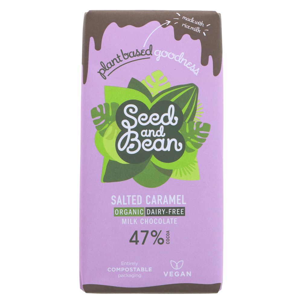 Organic Seed & Bean Company Salted Caramel - 75g